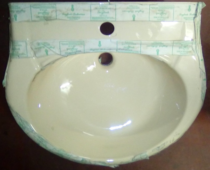 Almond Colour Bathrooms. Twyfords Replacements. Basins Toilets Seats